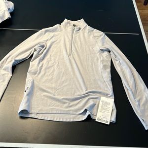 lululemon athletica Light Gray Surge Warm 1/2 Zip